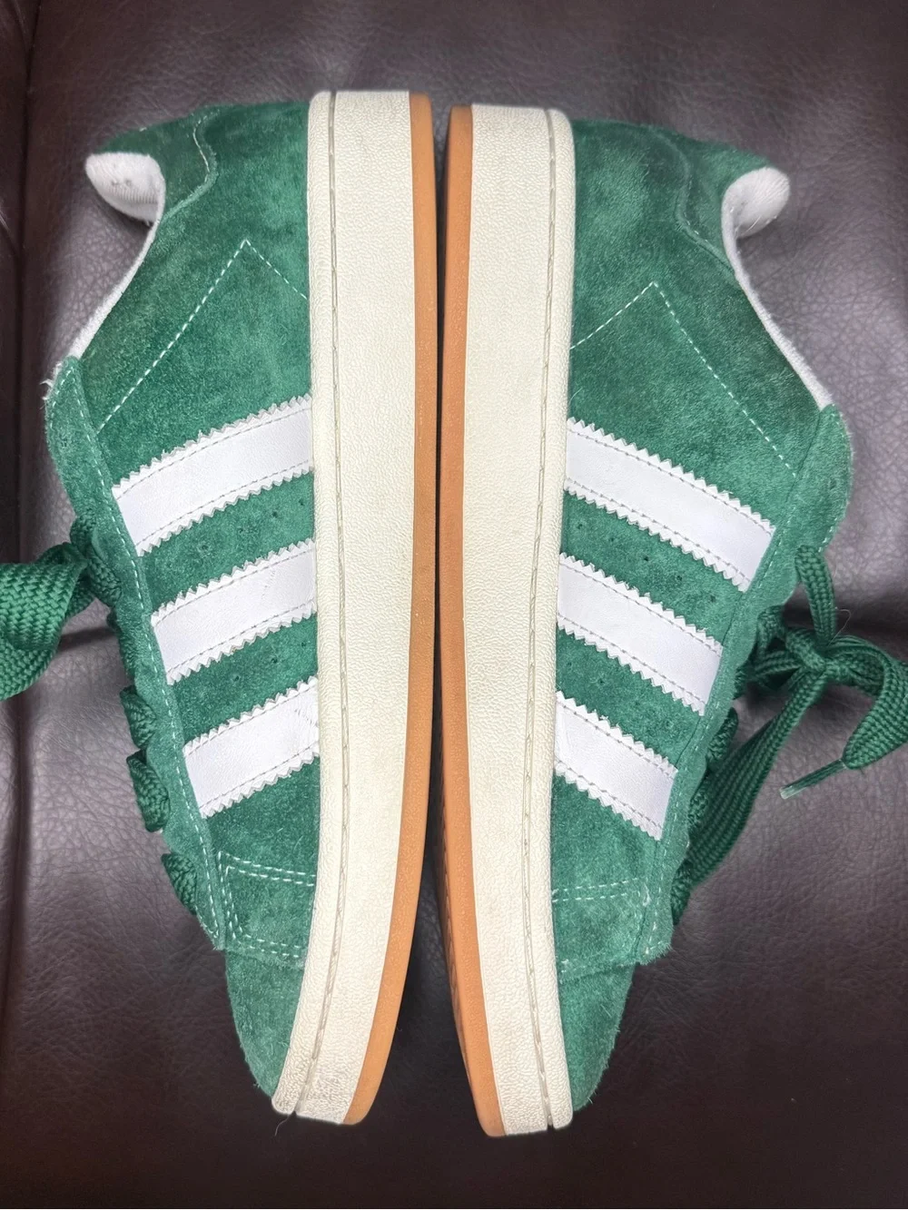 Adidas Men’s Campus 00s Originals Size 7.5 Dark Green/Cloud White |H03472|